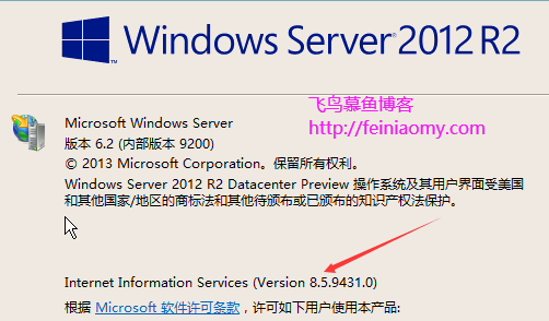 windows下查看IIS版本号的方法